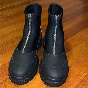 Big Girls Black Ankle Boots